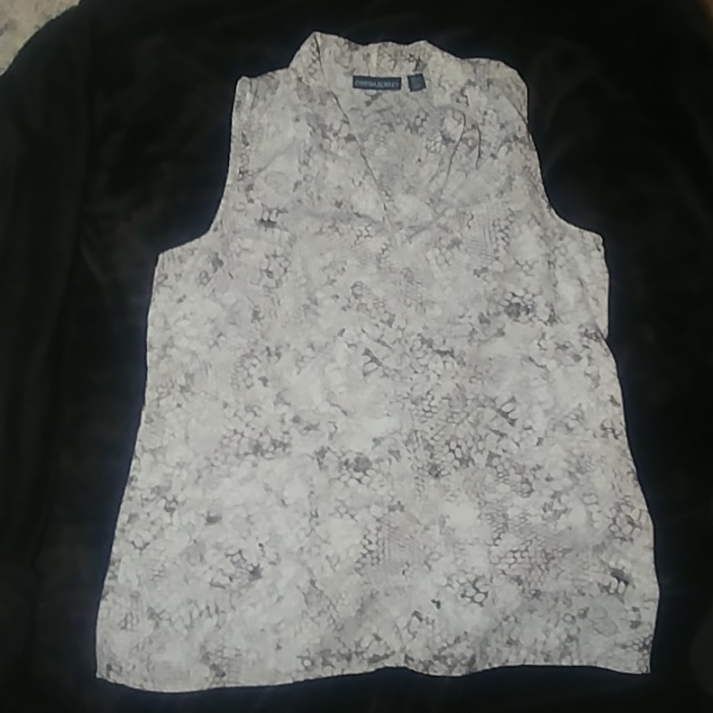 Cynthia rowley snakeskin blouse